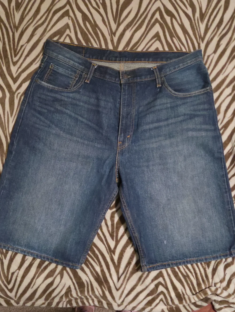 Levi's Dark Blue Denim Jean Shorts